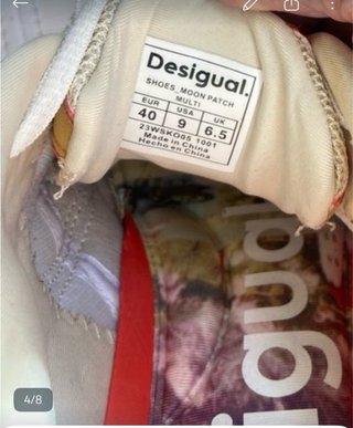 Zapatillas deportivas Desigual beige y verde