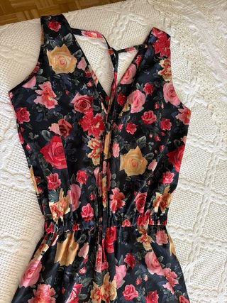 Vestido largo estampado floral