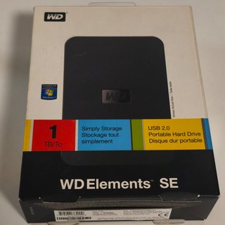 Disco Duro Externo WD Elements 1TB USB 2.0