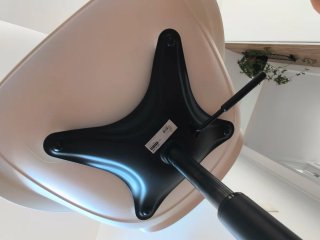 Silla Ikea Malskar Blanca y Negra