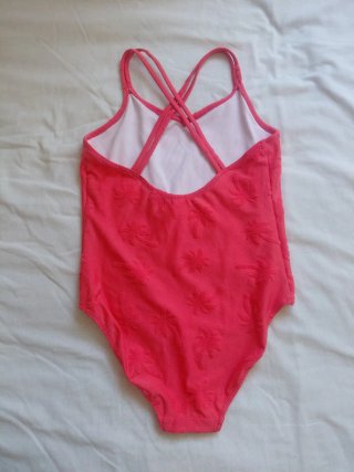 Bañador Zara niña rosa palmeras