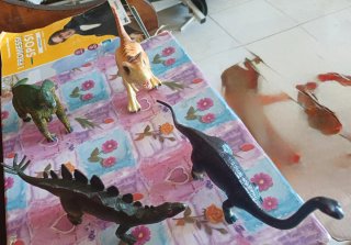 Set 4 Dinosauri Giocattolo da Collezione