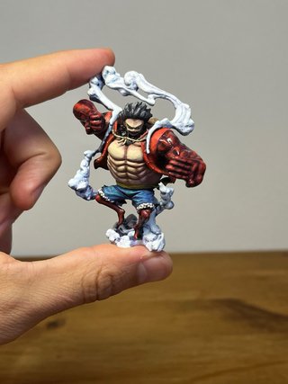 Figura Luffy Gear 5 One Piece 75mm pintada