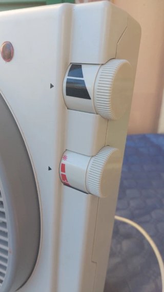 Ventilador y Calentador S&P Meteor EC en un aparat