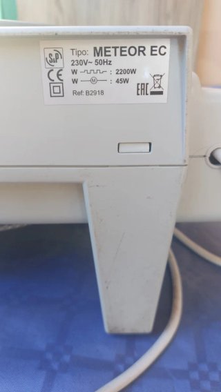 Ventilador y Calentador S&P Meteor EC en un aparat
