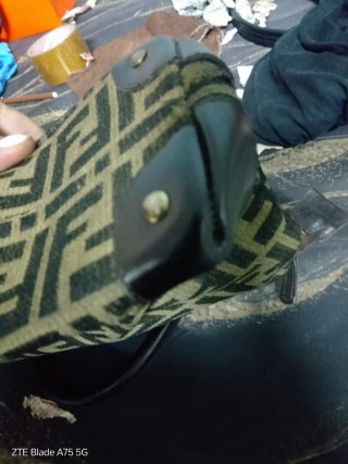 Borsa Fendi vintage pelle tela FF