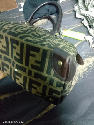 Borsa Fendi vintage pelle tela FF