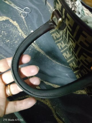 Borsa Fendi vintage pelle tela FF