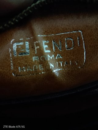 Borsa Fendi vintage pelle tela FF