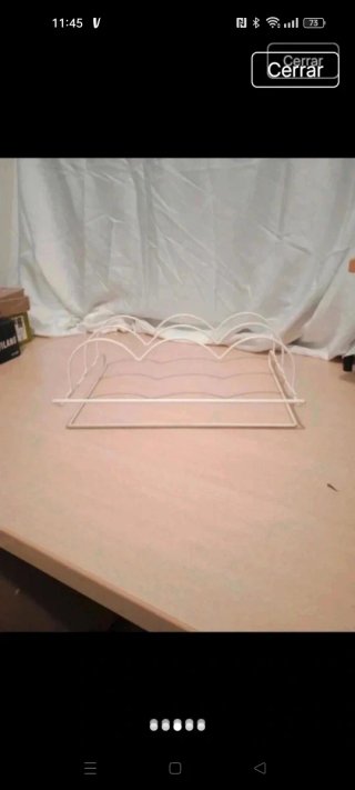 Organizzatore per frigorifero/dispensa in metallo bianco