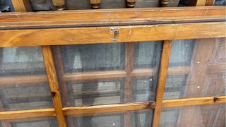 4 Puertas Madera Cristalera
