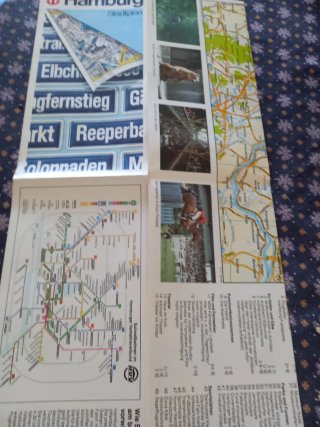 Cartina vintage Amburgo Stadtplan