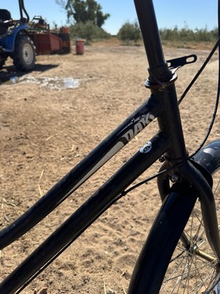Bicicleta de paseo negra