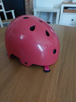 Casco infantil rosa Oxelo