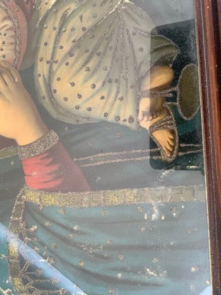 Cuadro Virgen con Niño Jesús Original