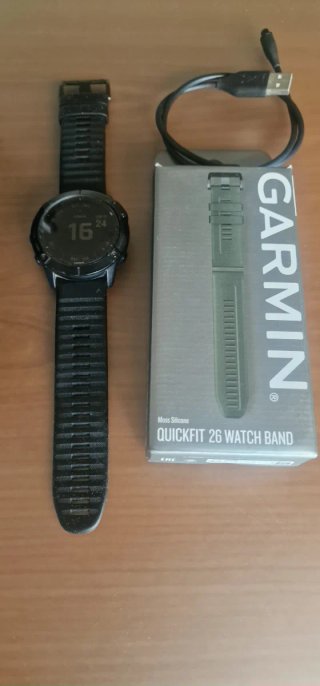Garmin Fenix 6X Sapphire Negro