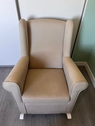 Sillón de lactancia estampado Orejero/mecedora