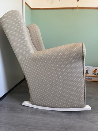 Sillón de lactancia estampado Orejero/mecedora