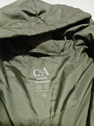 Chaqueta Cortavientos Híbrida C&A Verde XXL