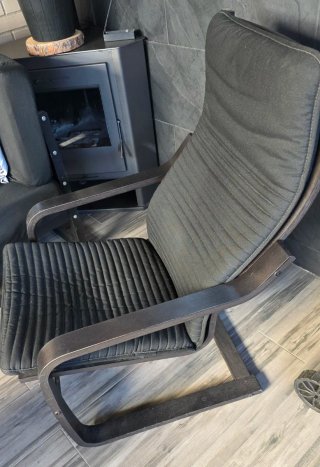 Sillón Ikea Negro/Marrón