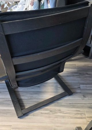 Sillón Ikea Negro/Marrón