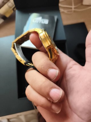 Reloj Lotus Acero Chapado Oro 18k full set