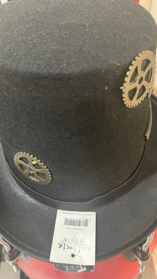 Cappello Steampunk con Occhiali e Ingranaggi