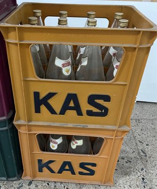 Caja Botellero KAS Vintage Naranja Plástico