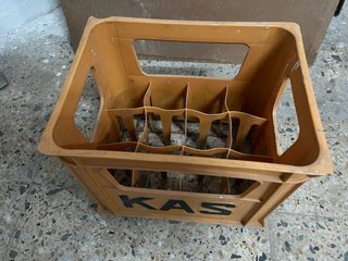 Caja Botellero KAS Vintage Naranja Plástico