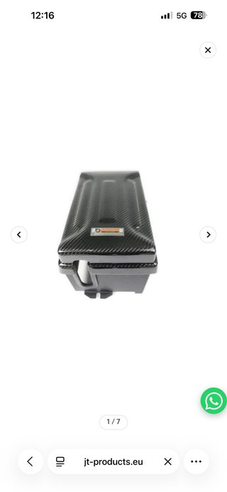 Caja Batería Fibra Carbono Golf 8 Cupra leon