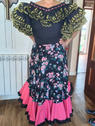 Traje completo Flamenca Original Negra