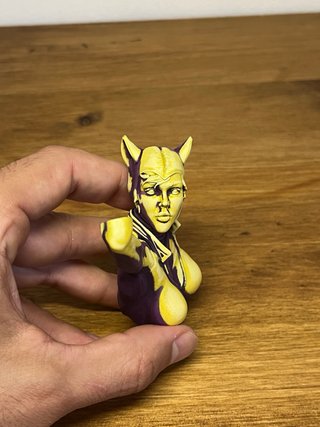 Busto Catwoman 1/10 Resina 3D Pintado