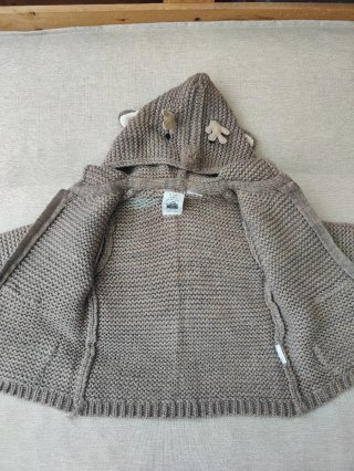 Lote 2 chaquetas punto con capucha 9-12m