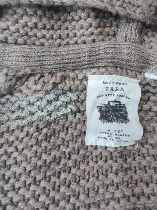 Lote 2 chaquetas punto con capucha 9-12m