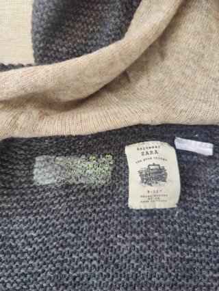 Lote 2 chaquetas punto con capucha 9-12m
