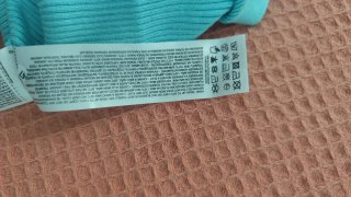 Top punto aguamarina