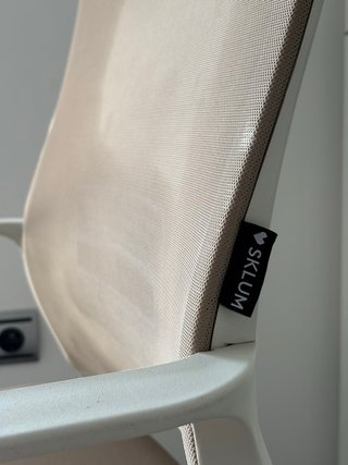 Silla oficina Sklum Teill Beige Lino