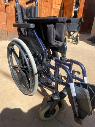 Silla de ruedas aluminio plegable