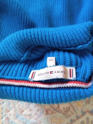 Jersey cuello alto Tommy Hilfiger azul T.M