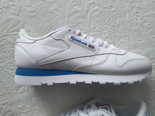 Zapatillas Reebok Classic Hombre Blancas y Azules