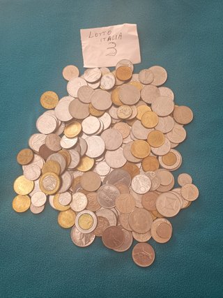 1 UN KILO DI MONETE IN LIRE ITALIANE(LOTTO 3)