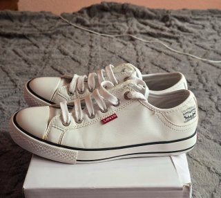Zapatillas Levi's Piel Blancas