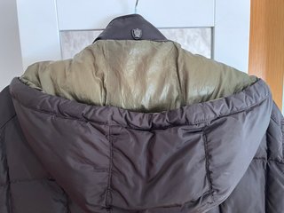 Abrigo 80%plumón Massimo Dutti Marrón/Verde Hombre
