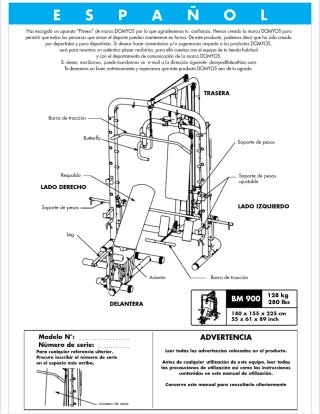 Multiestación Gimnasio / Jaula Poleas Guiada