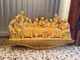 Precioso relieve Última Cena porcelana