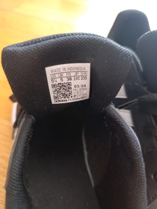 Zapatillas Adidas Negras Talla 38 ( 23,5 cm)