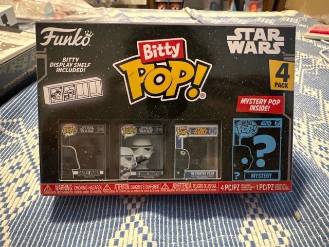 Bitty Pops Star Wars x 3. 12 figuras en total