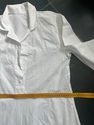 Vestido camisón antiguo algodón blanco