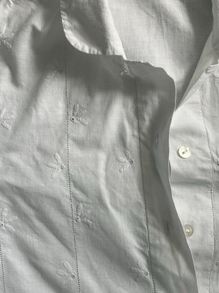 Vestido camisón antiguo algodón blanco