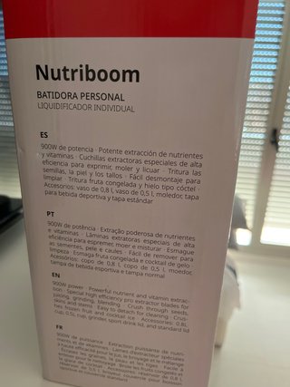 Batidora Ufesa Nutriboom Personal Blender